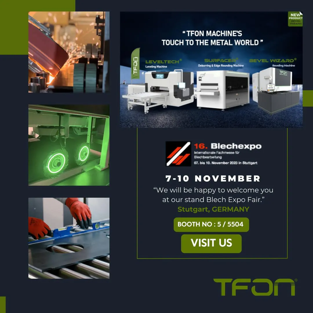 TFON Blechexpo 2023 Stuttgart Fuarı’nda — 7–10 Nov, fuar duyurusu