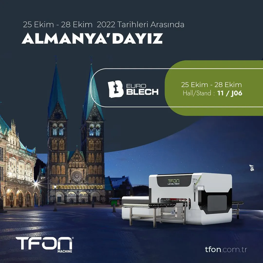 TFON EuroBLECH 2022 Almanya Fuarı’nda — 25–28 Oct, fuar duyurusu