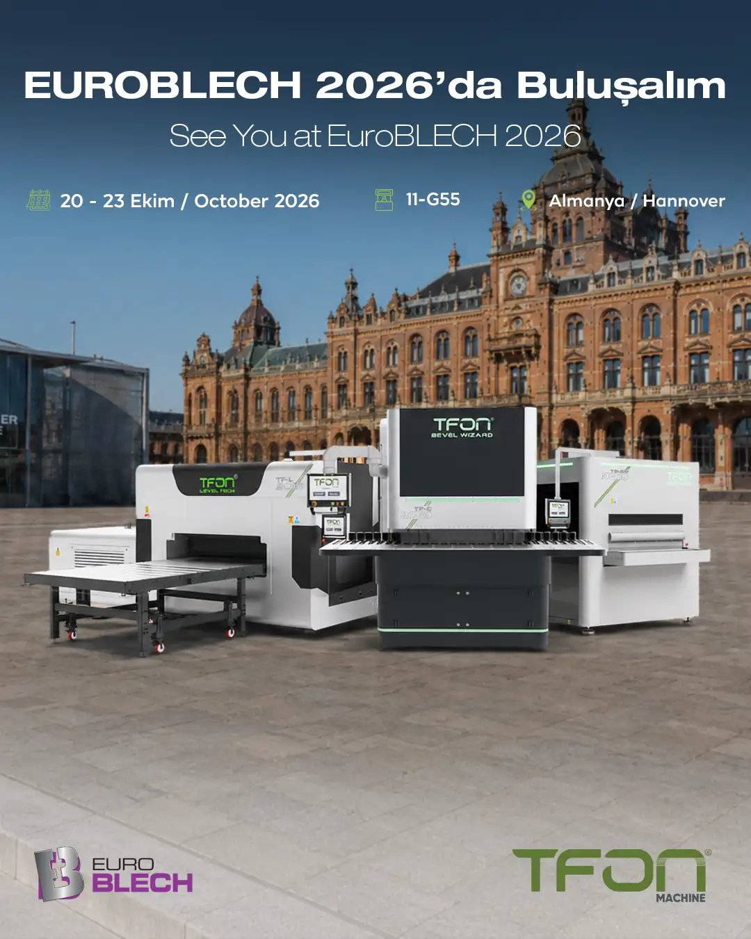 EUROBLECH 2026"da Buluşalım — 20–23 Oct, fuar duyurusu